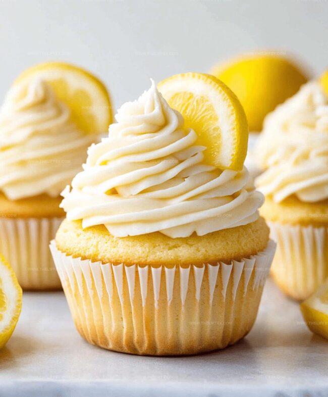 How to Make Homemade Lemon Cupcakes with Vanilla Frosting