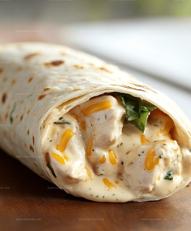 How to Roll Cheesy Garlic Chicken Wraps