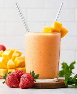 Refreshing Tropical Strawberry Mango Smoothie Recipe