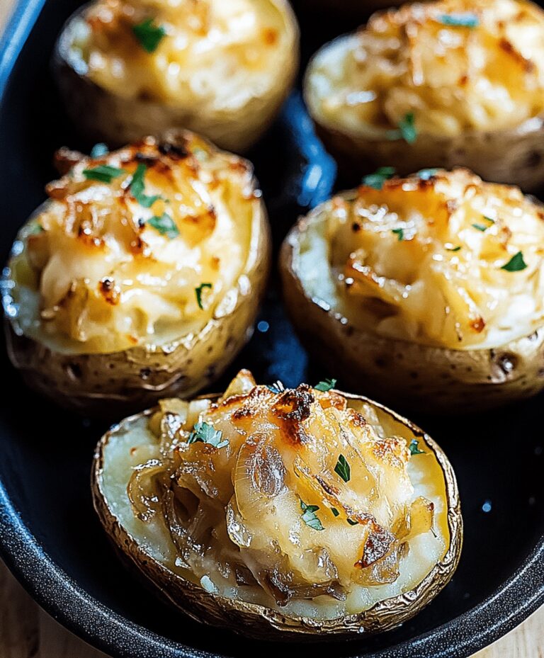 Perfect French Onion Stuffed Potatoes Recipe