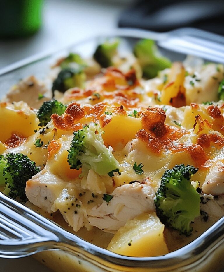 Cheesy Baked Potato Chicken And Broccoli Casserole Recipe