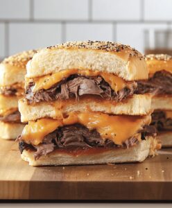 Quick Roast Beef And Cheddar Sliders Recipe