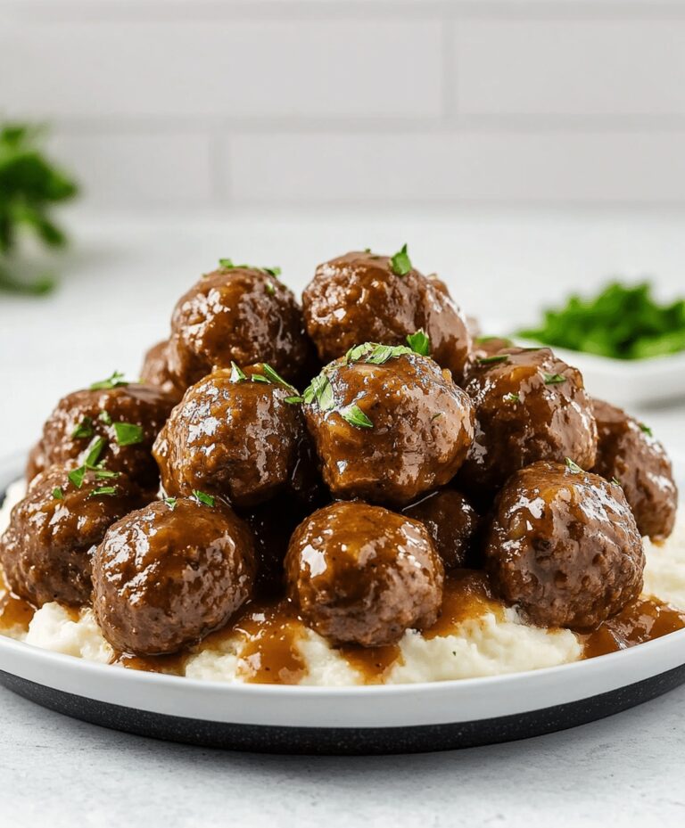 Tender Onion Crockpot Meatballs Recipe