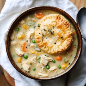 Easy Chicken Pot Pie Soup Recipe
