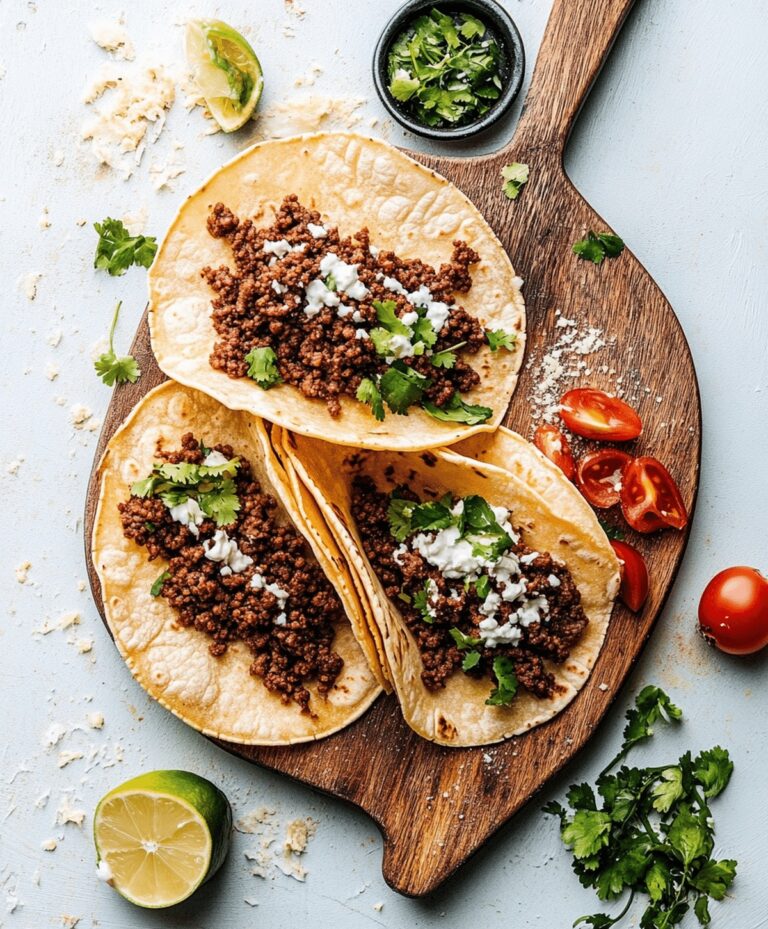 Crispy Ground Beef Tacos Recipe