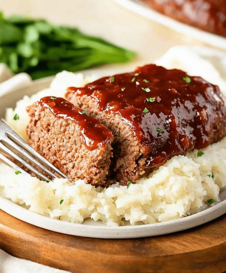 Homemade Copycat Cracker Barrel Meatloaf Recipe