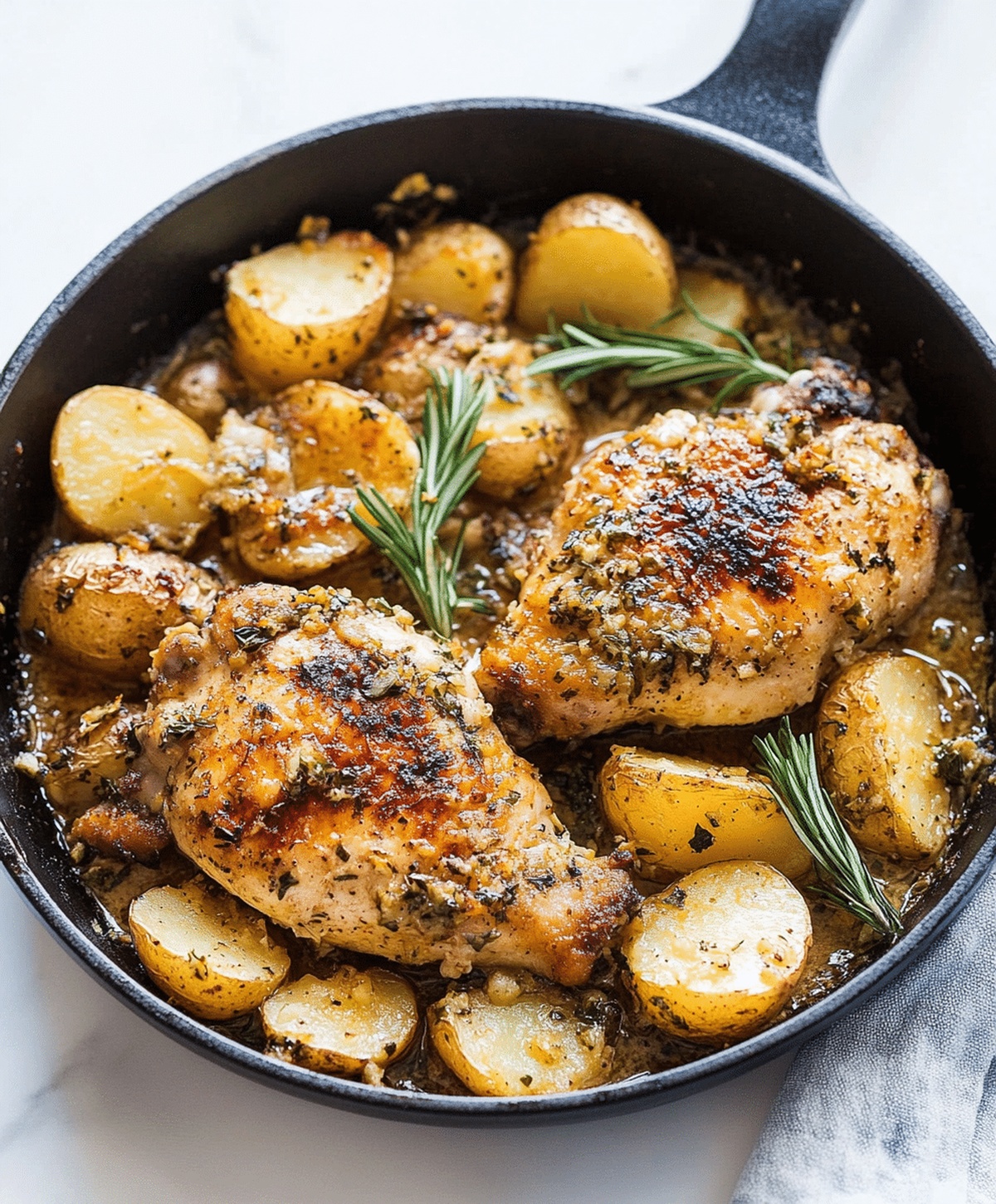 Crispy Garlic Parmesan Chicken And Potatoes Recipe