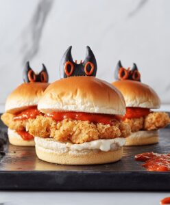 Halloween Chicken Parmesan Sliders Recipe