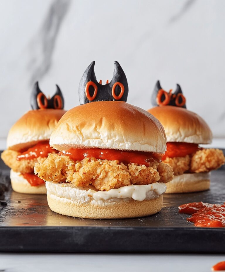 Halloween Chicken Parmesan Sliders Recipe