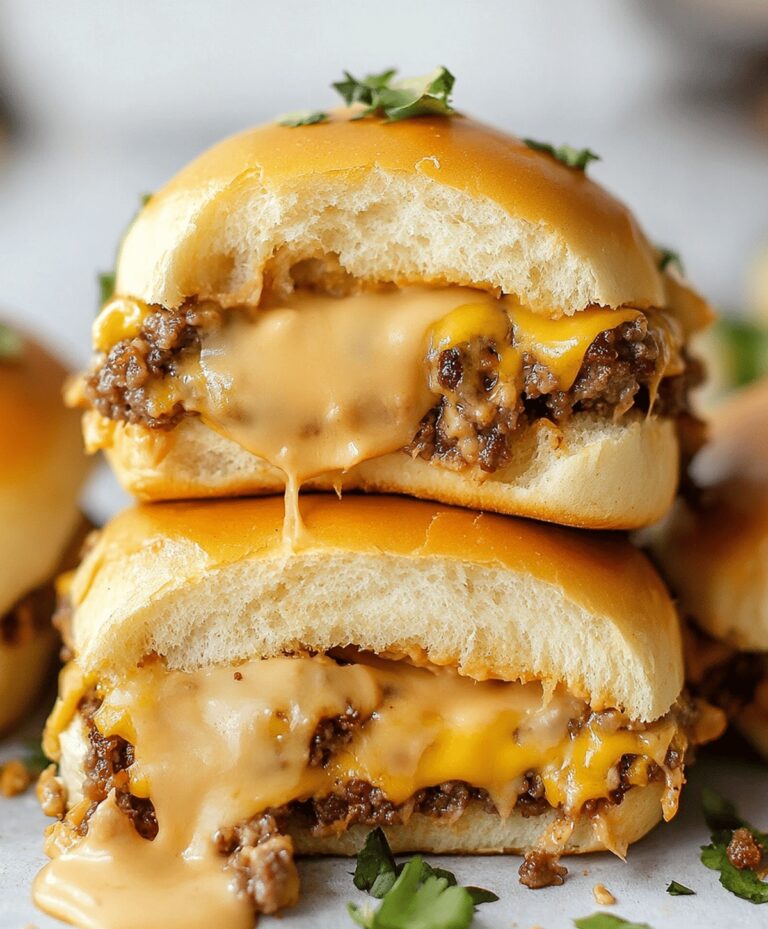 Irresistible Cheeseburger Sliders With Hawaiian Rolls Recipe