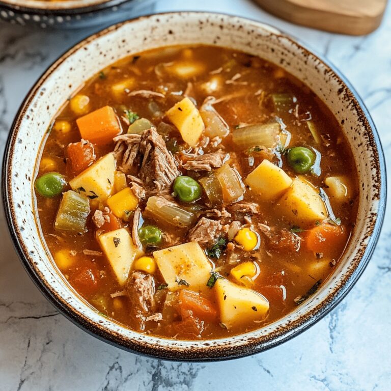 Delicious Homemade Vegetable Beef Soup Recipe