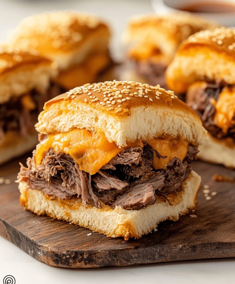 Easy Roast Beef And Cheddar Sliders Recipe