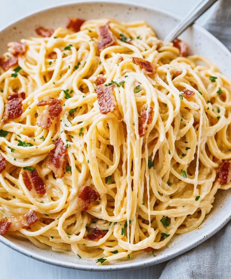 Authentic Italian Carbonara With Bacon Recipe