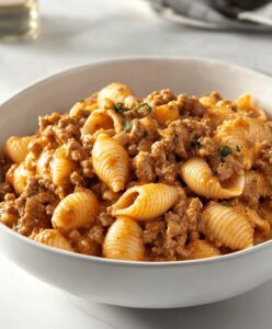 Easy Creamy Beef And Shells Recipe