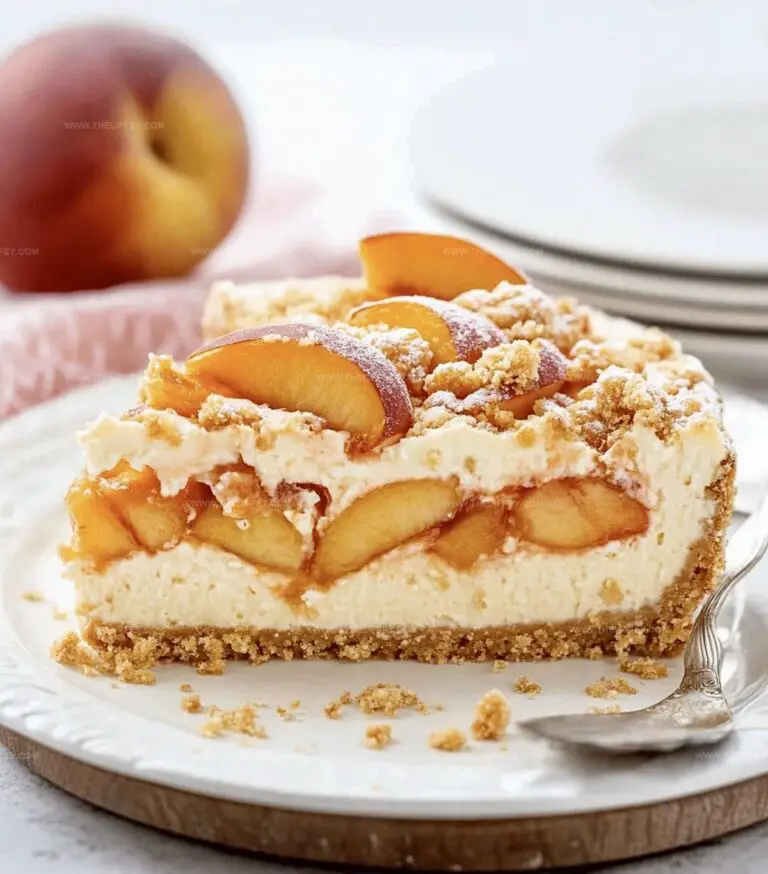 Peach Cobbler Cheesecake Recipe