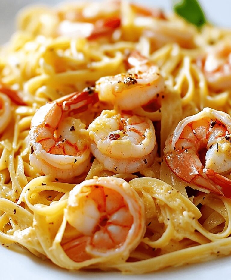 Creamy Lemon Garlic Shrimp Pasta Recipe