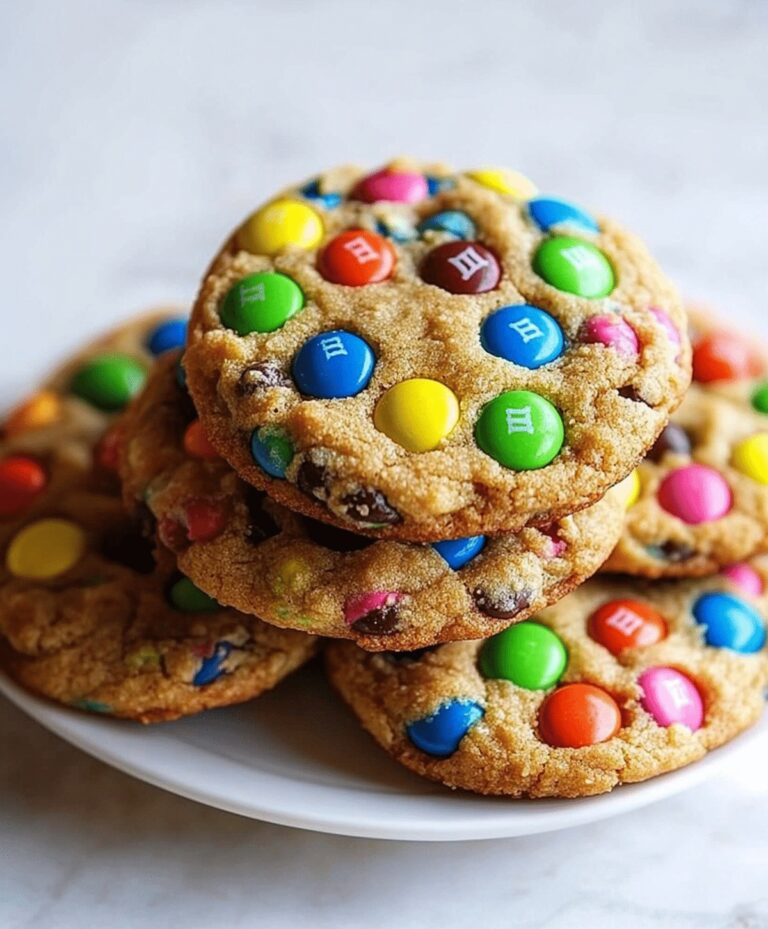 Colorful M&M Cookies Recipe
