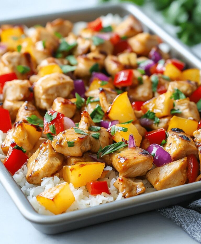 Quick Hawaiian Chicken Sheet Pan Recipe