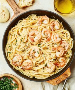 Zesty Shrimp Scampi With Pasta Recipe