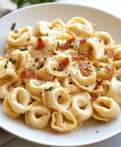 Quick Tortellini Carbonara Recipe