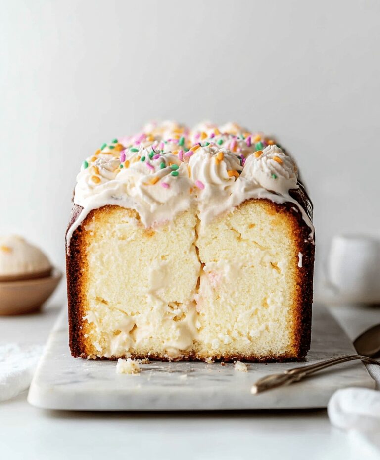 Creamy Ice Cream Loaf Cake Recipe