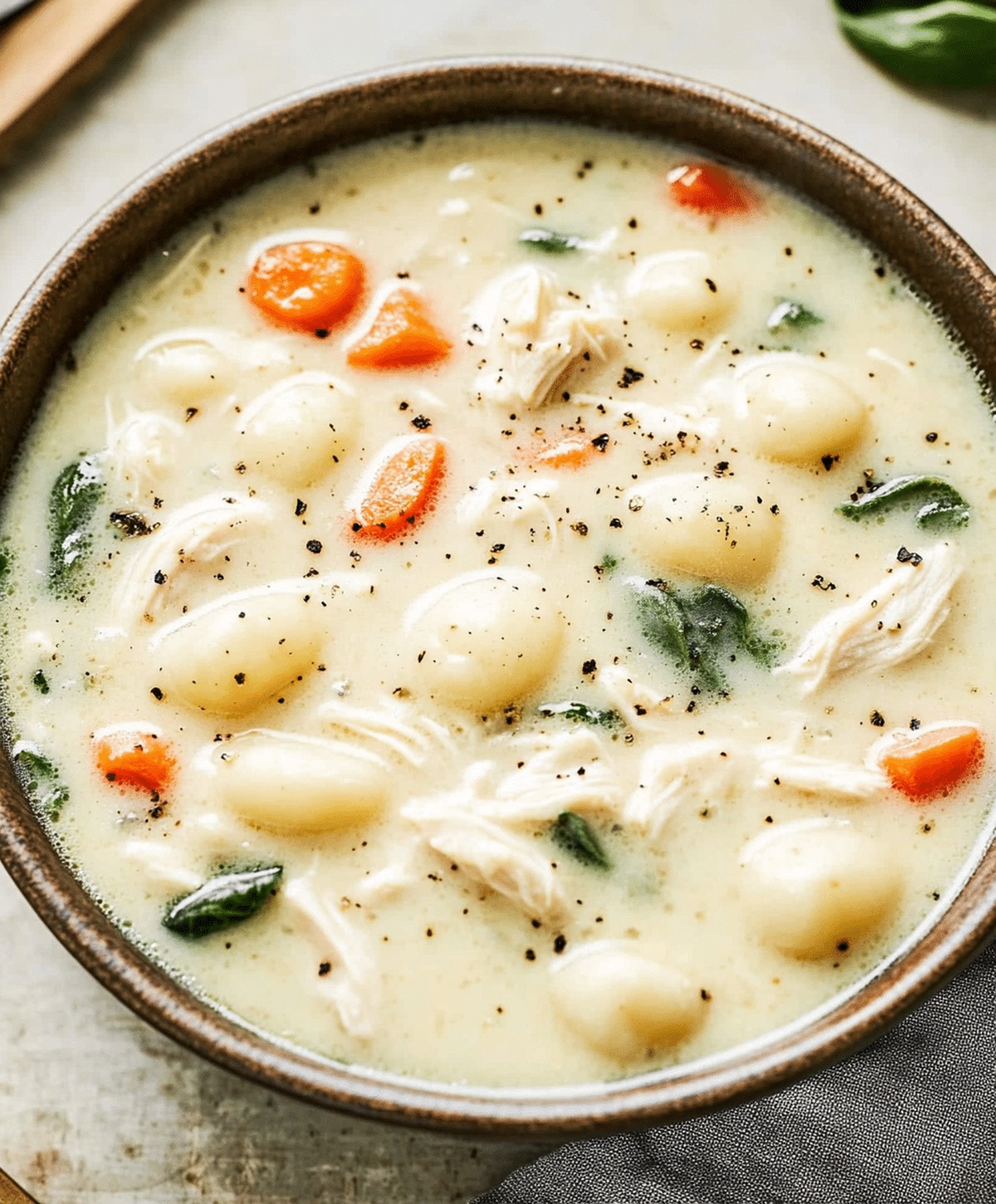 Creamy Olive Garden Chicken Gnocchi Soup Recipe