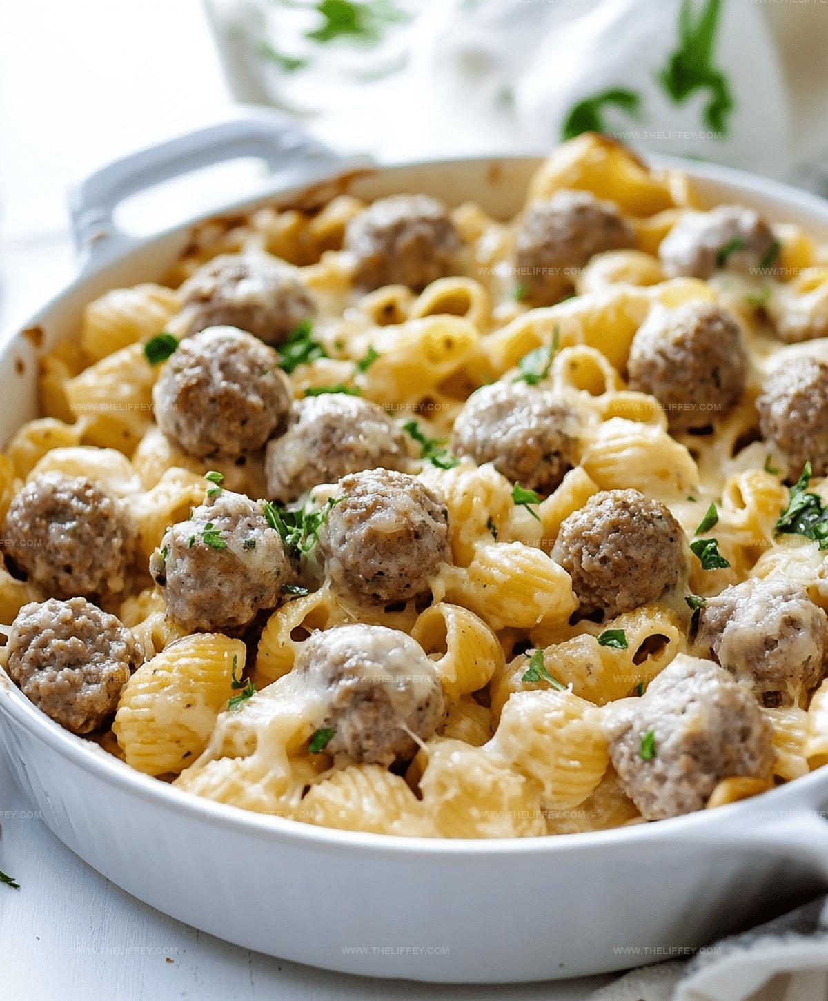 Swedish Meatball Pasta Bake Recipe