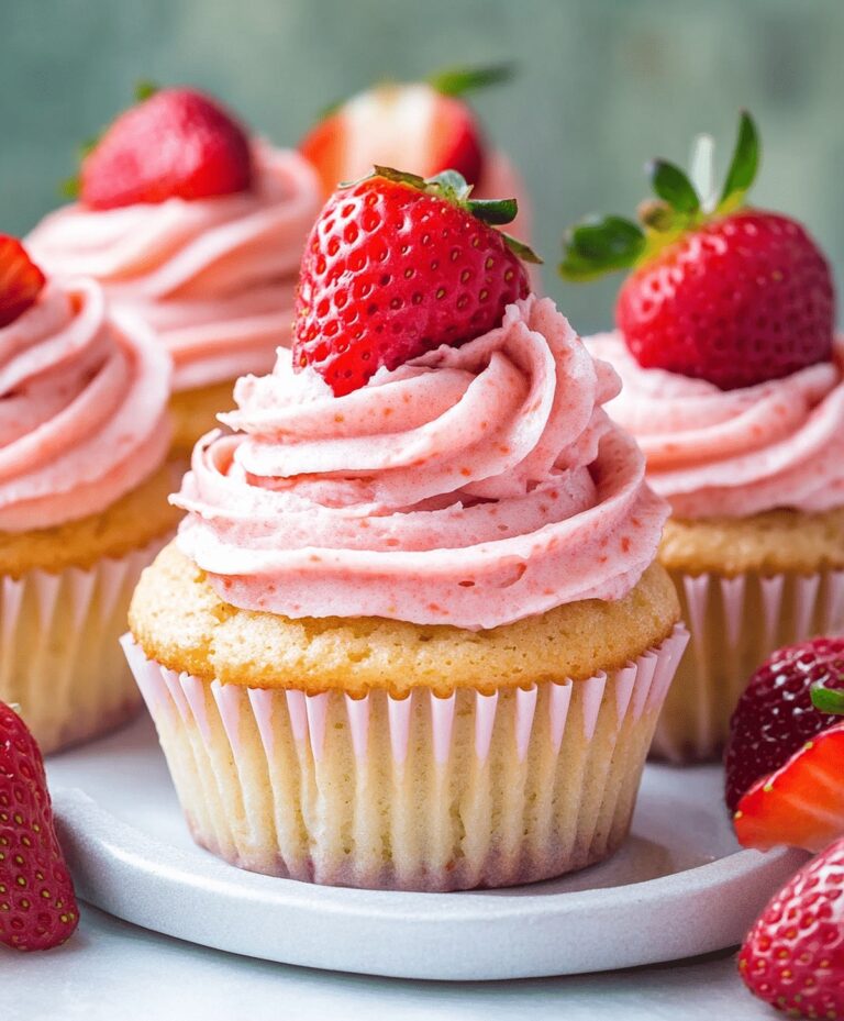 Homemade Strawberry Cupcakes with Dreamy Strawberry Buttercream Recipe