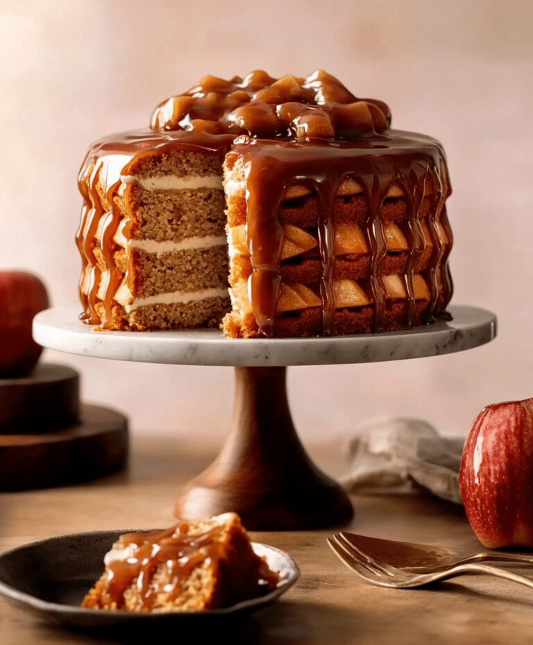 Mouthwatering Caramel Apple Spice Cake Recipe
