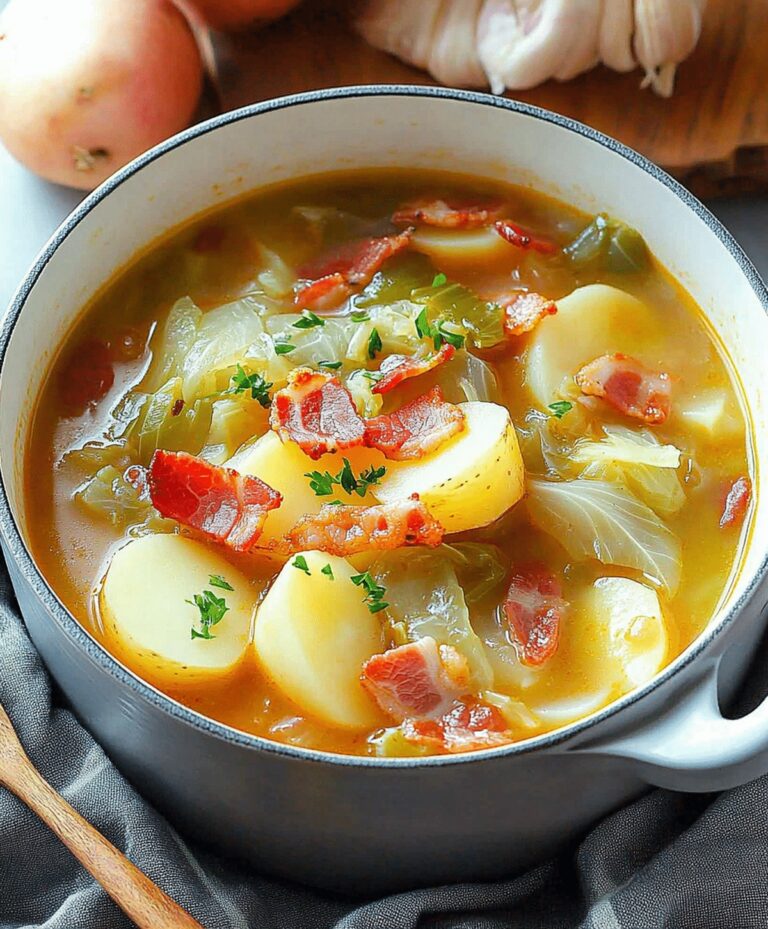 Irish Bacon Cabbage And Potato Soup Recipe