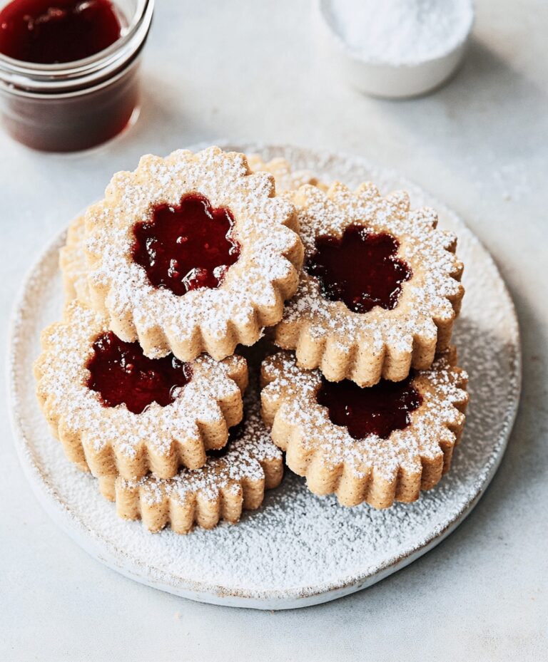 Delightful Cherry Almond Linzer Cookies Recipe