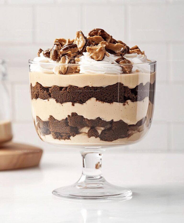 Decadent Peanut Butter Fudge Brownie Trifle Recipe