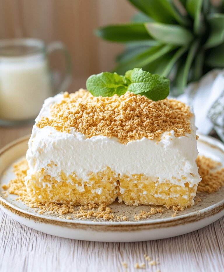 Creamy No-Bake Pineapple Cream Dessert Recipe