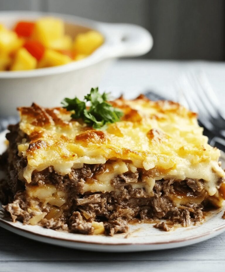 Hearty Layered Beef Casserole Recipe
