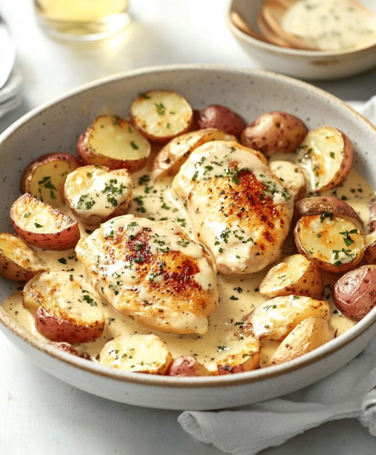 Creamy Chicken And Potatoes With Dijon Cream Sauce Recipe