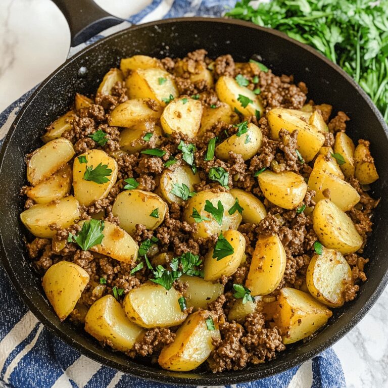 Quick and Delicious Ground Beef and Potatoes Skillet Recipe