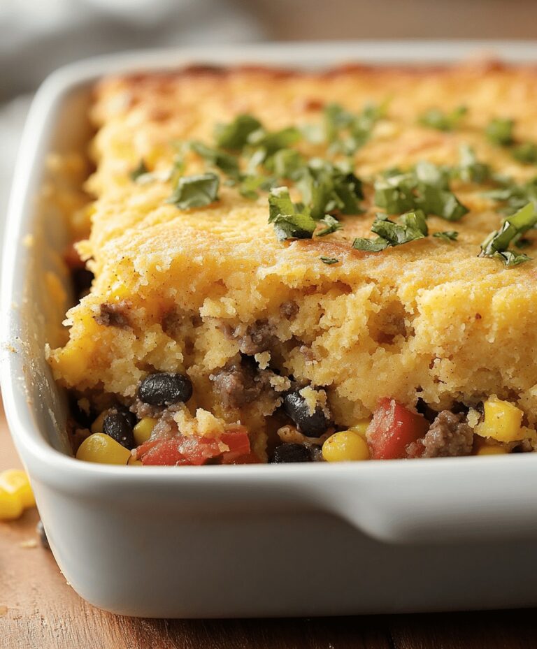 Easy Cowboy Cornbread Casserole Recipe