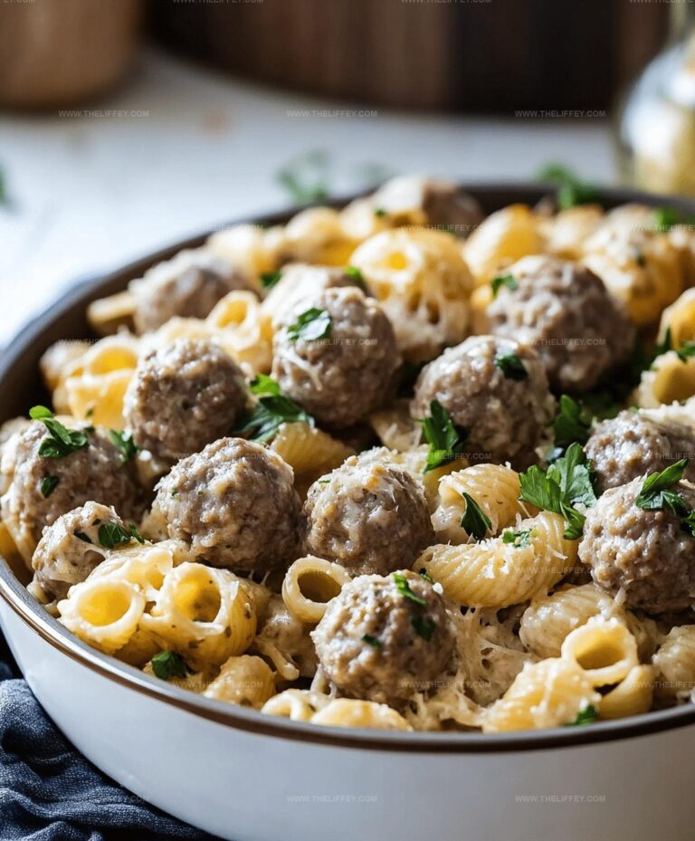 Easy Swedish Meatball Pasta Bake Recipe