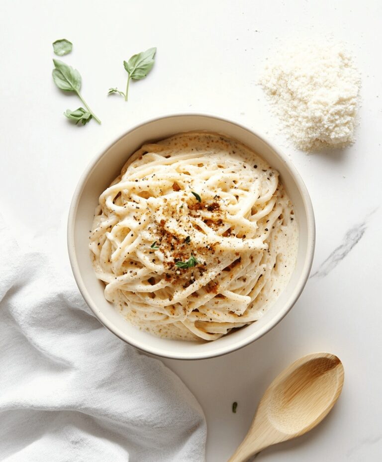 15 Minute Creamy Garlic Pasta Recipe