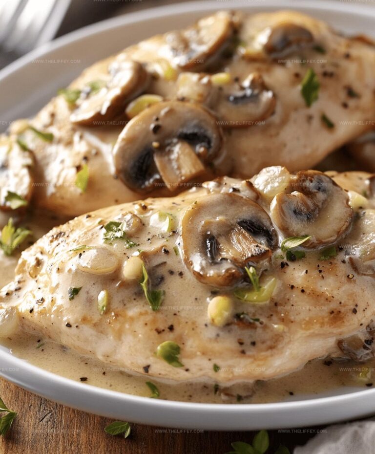 Mushroom Asiago Chicken Recipe