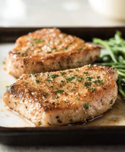 Crispy Garlic Parmesan Pork Chops Recipe