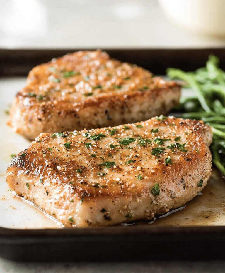 Crispy Garlic Parmesan Pork Chops Recipe