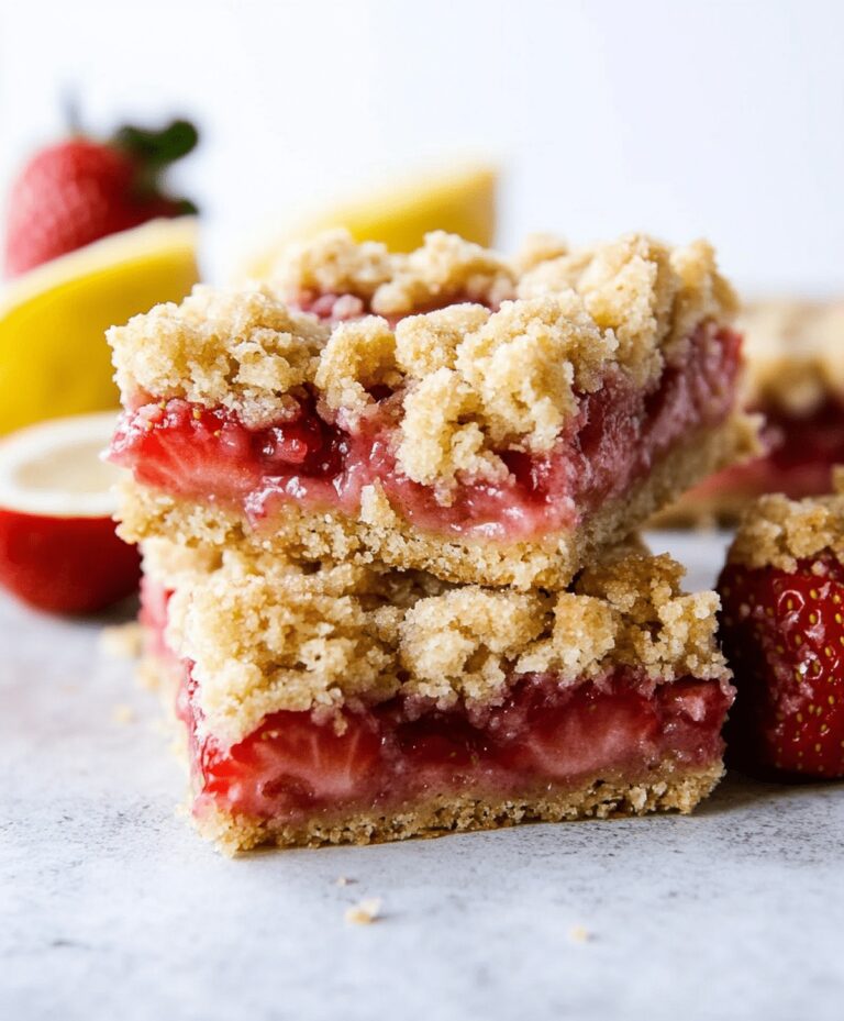 Lemon Strawberry Crumb Bars Recipe