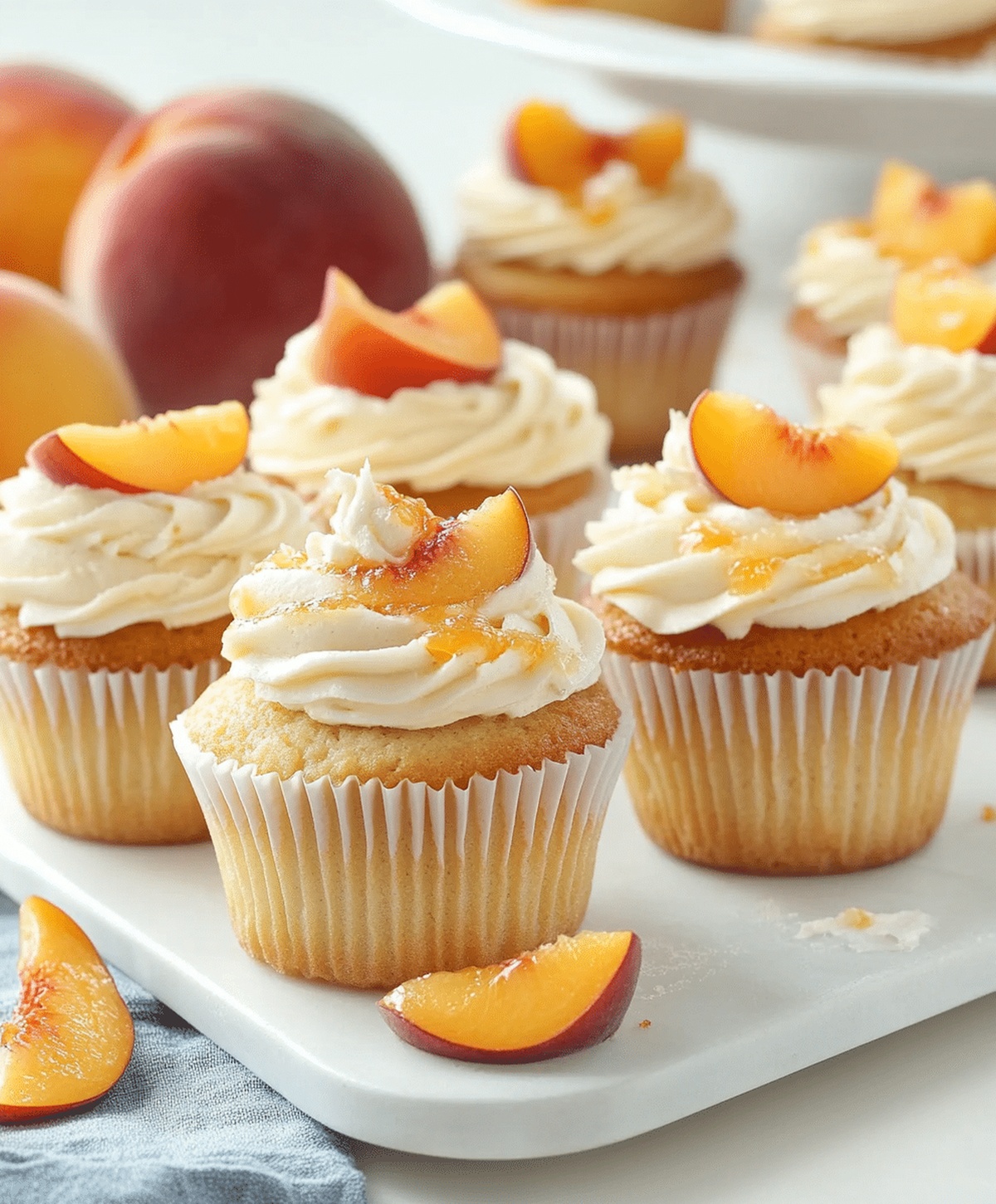 Honey Peach Cream Cheese Cupcakes Recipe