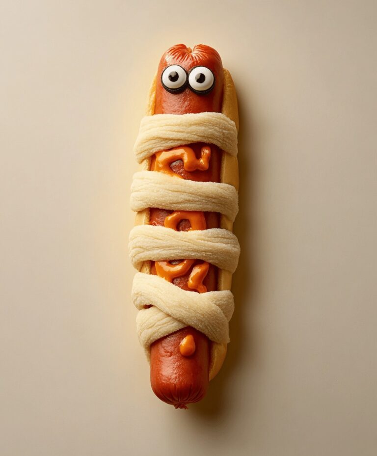 Creative Halloween Mummy Hotdogs Recipe