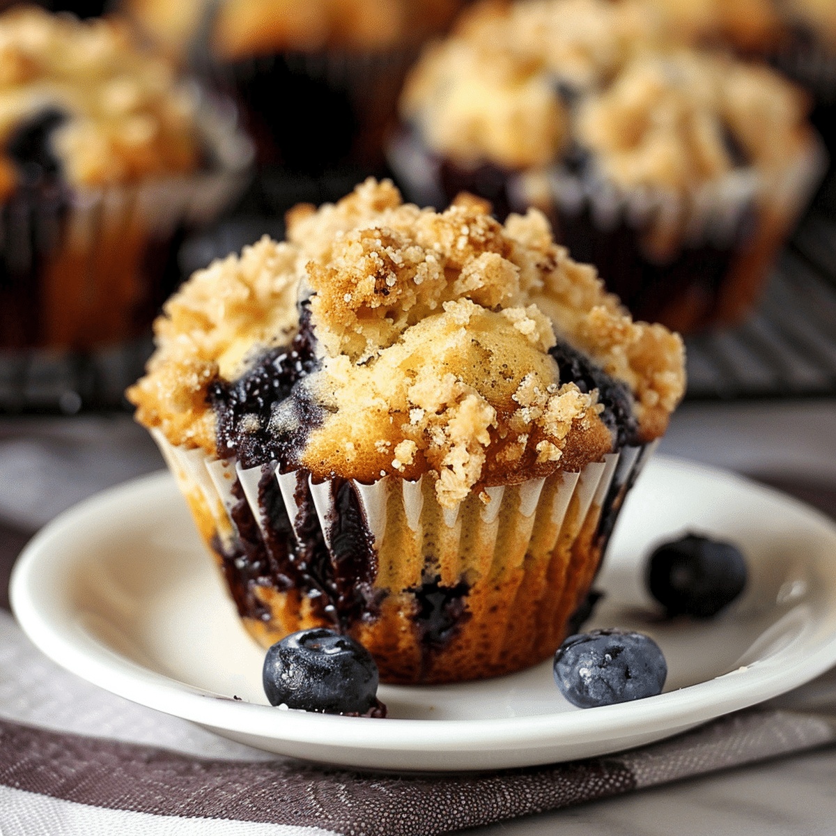 Blueberry Streusel Muffins Recipe