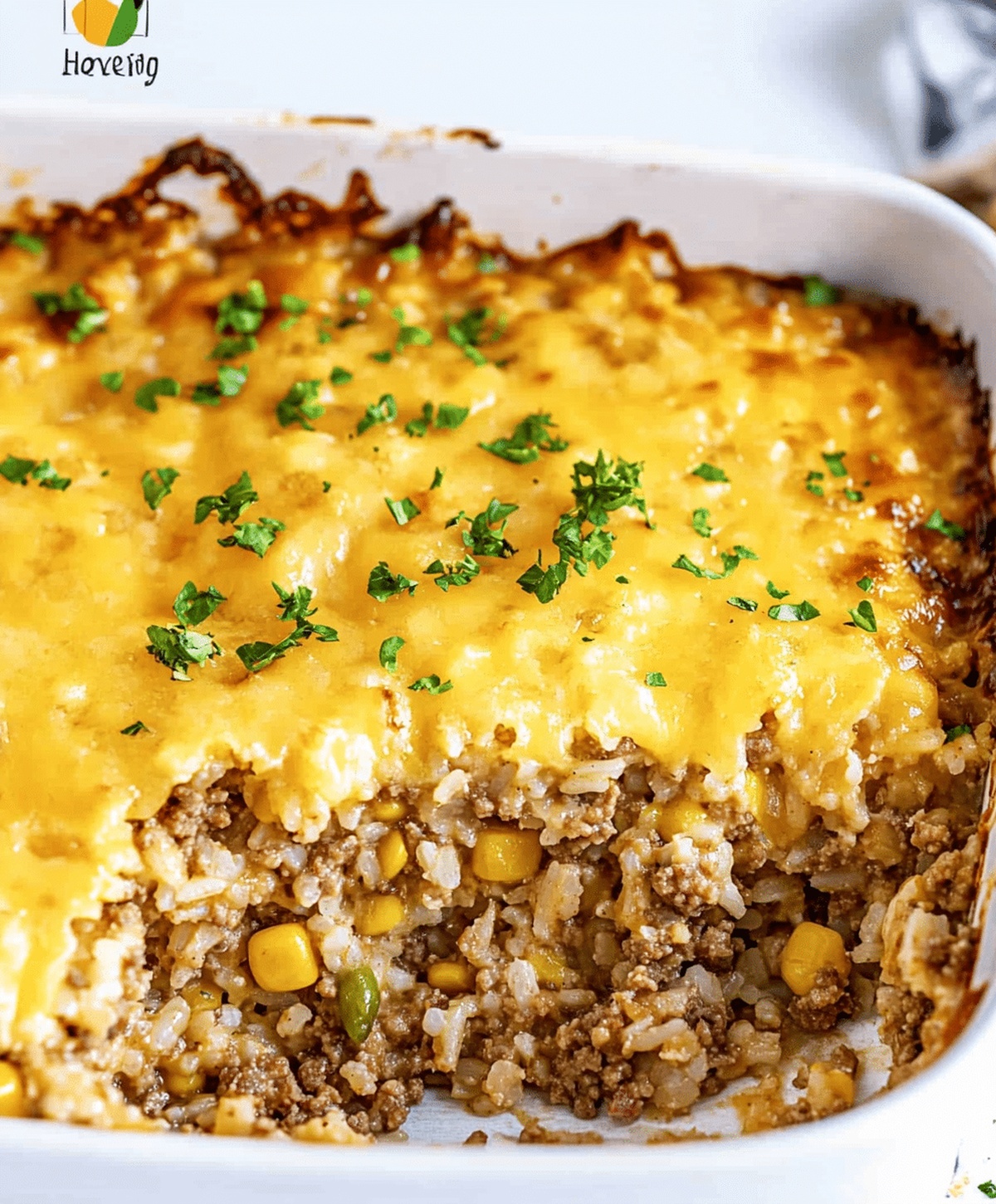 Cheesy Ground Beef And Rice Casserole Recipe