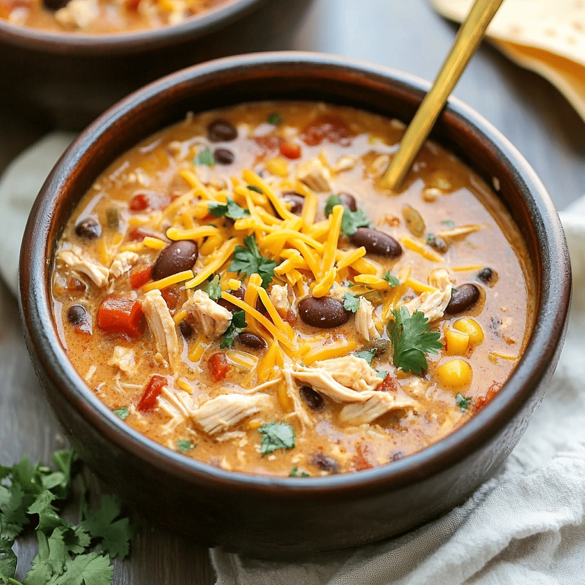 Hearty Chicken Taco Soup Recipe