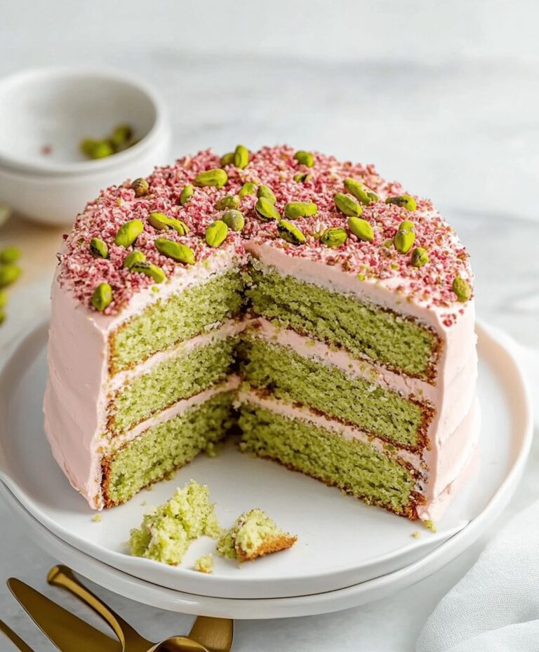 Pistachio Cream Cake Recipe