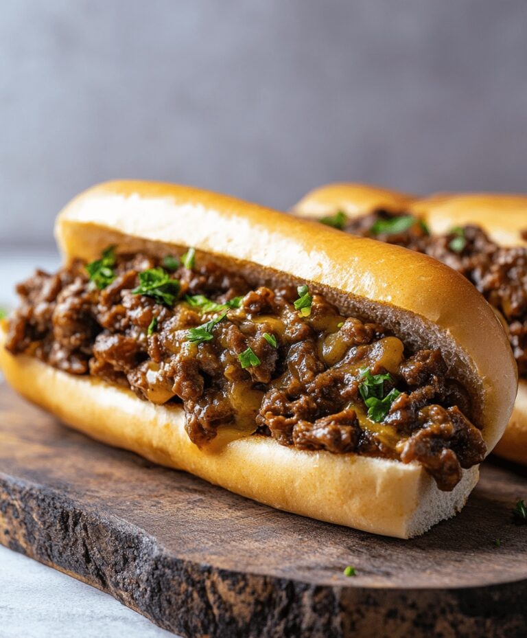 Cheesy Hot Beef Sandwich Recipe